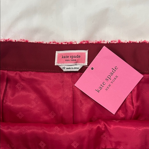 Kate Spade Red and White Tweed Mini Skirt - Picture 5 of 5